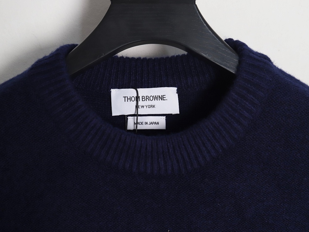 Thom Browne Four Stripe Crew Neck Sweater TSK1