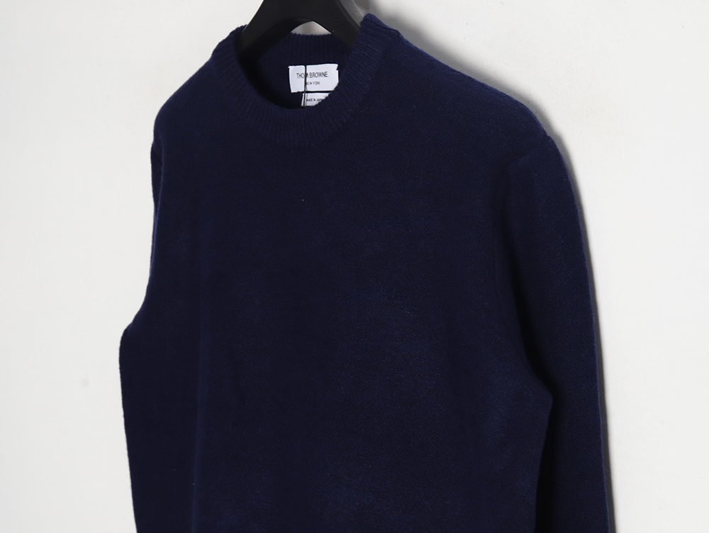 Thom Browne Four Stripe Crew Neck Sweater TSK1