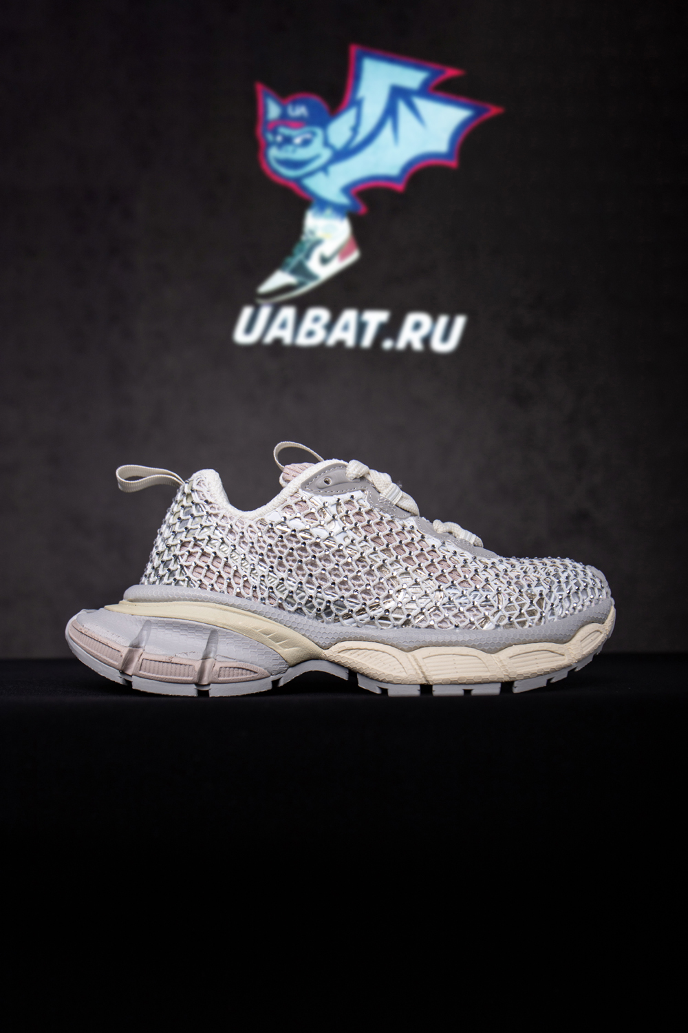 Ba*len*cia*ga phantom rhinestone mesh 3xl sneakers