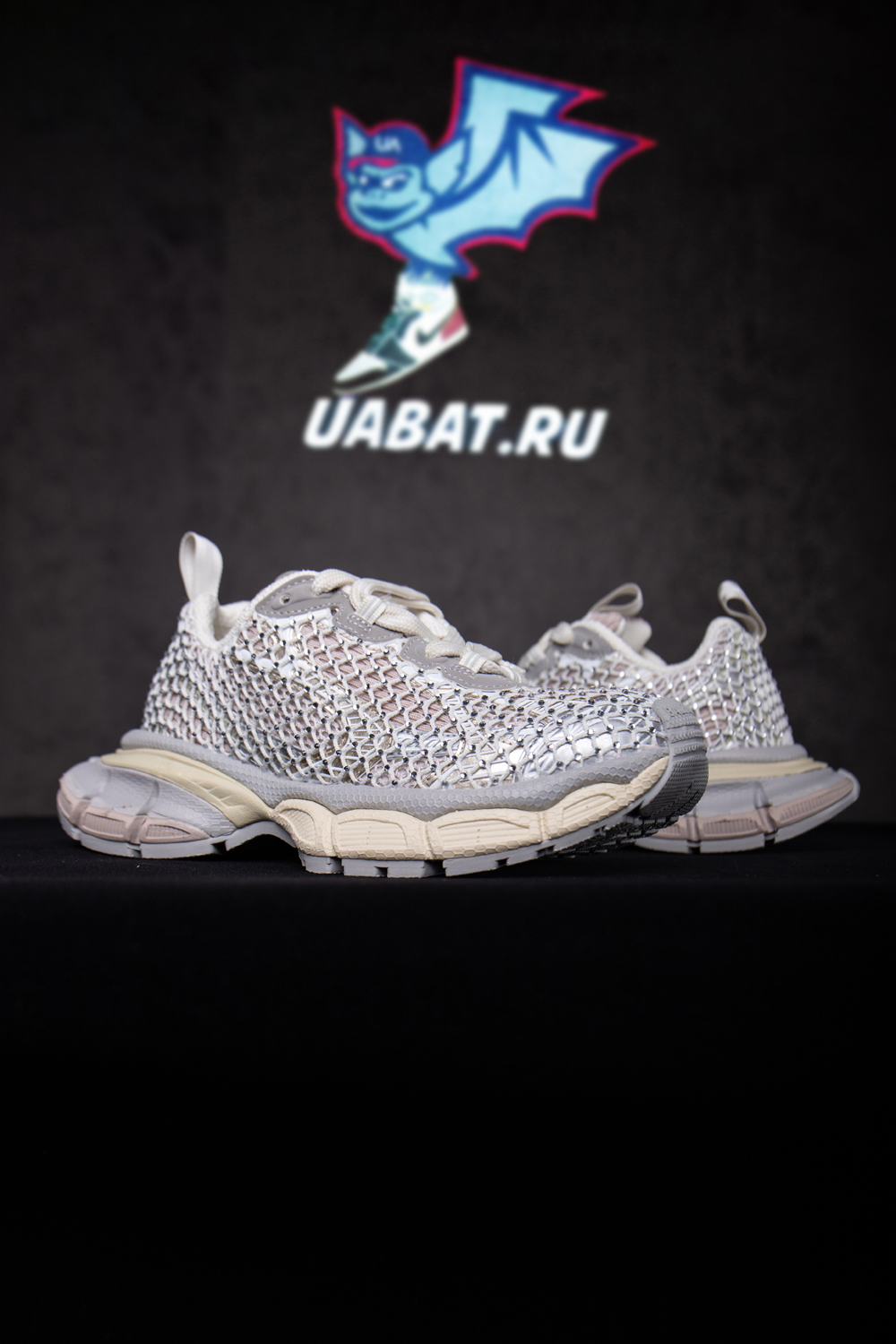 Ba*len*cia*ga phantom rhinestone mesh 3xl sneakers