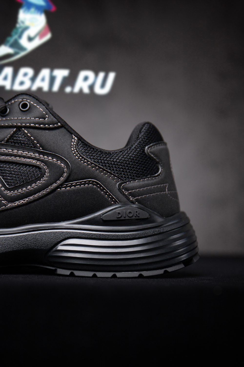 D*or & stone island b30 sneaker black