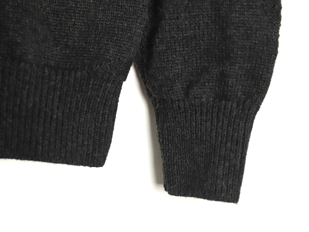 l0*is V*t0n dark pattern jacquard half-zip sweater