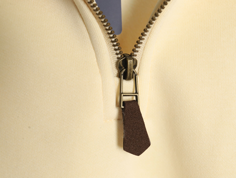 Ralph Lauren Embroidered Logo Half Zip Brushed Sweatshirt