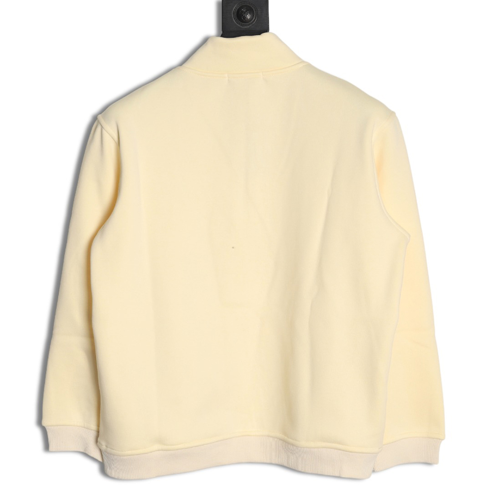 Ralph Lauren Embroidered Logo Half Zip Brushed Sweatshirt