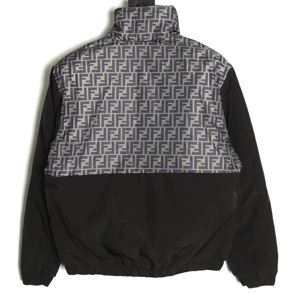 F**di monogram ff full print cotton zipper jacket