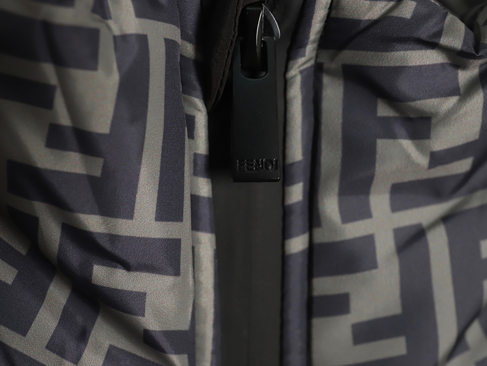 F**di monogram ff full print cotton zipper jacket