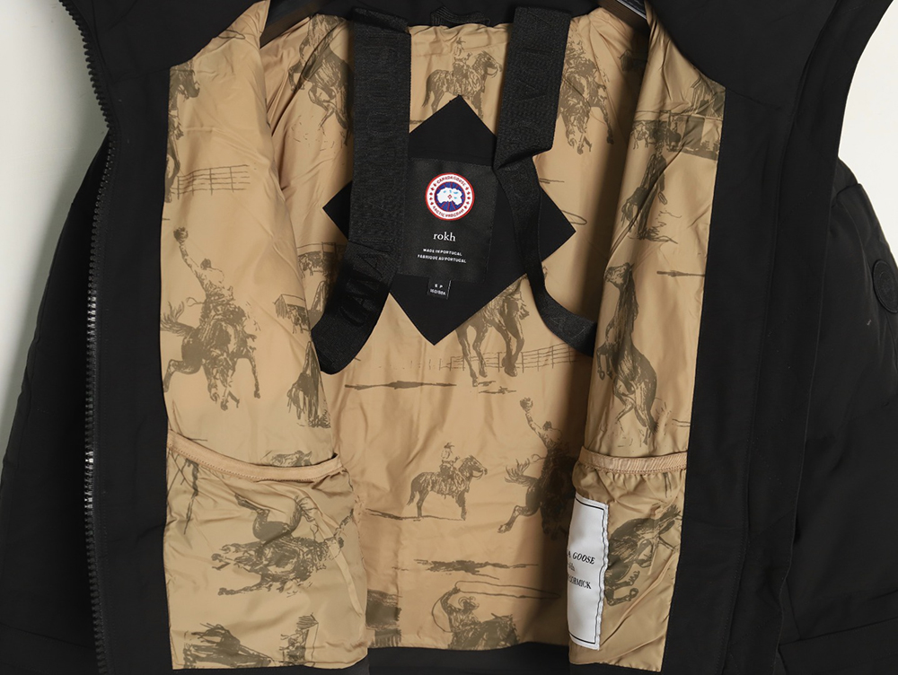 Can*a Go*e joint strapped short down jacket tsk1