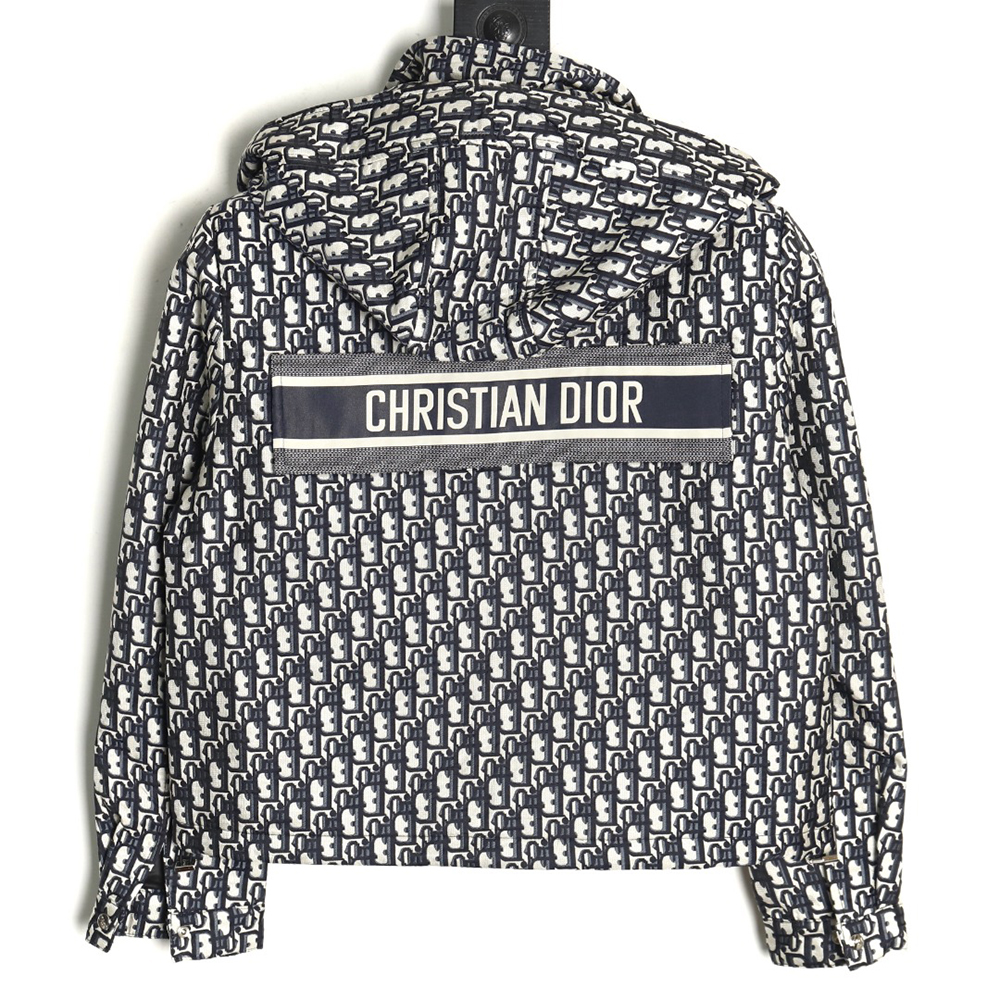 D*or full print monogram jacquard women''s hooded work jacket