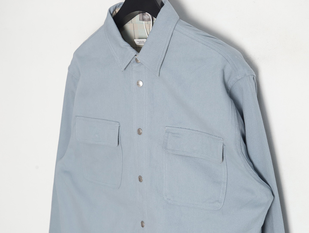 D*or blue check reversible jacket