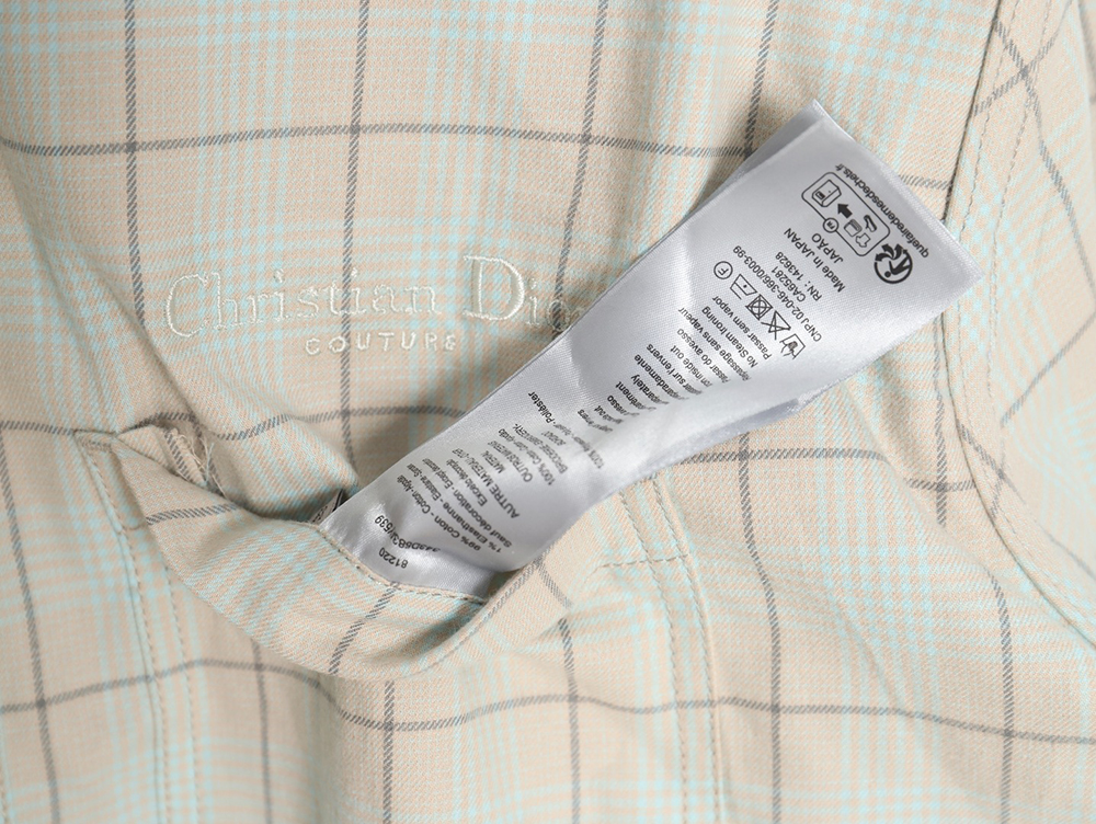 D*or blue check reversible jacket