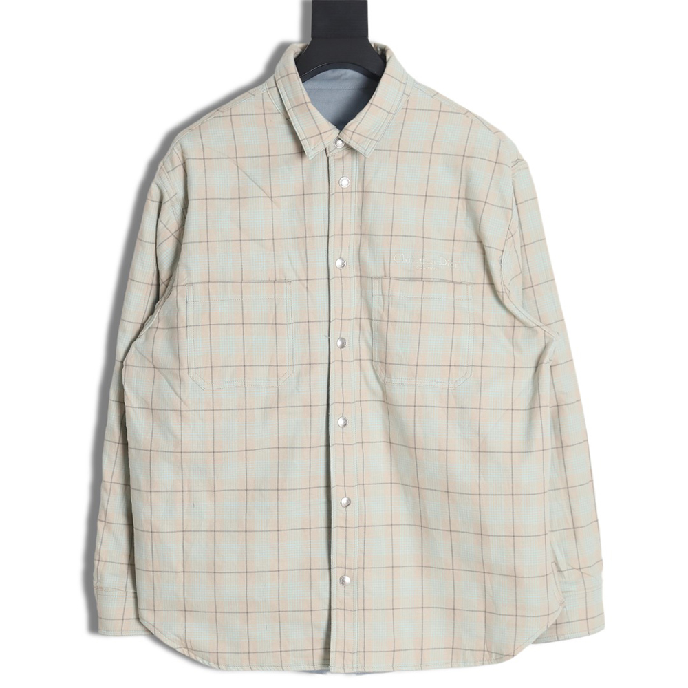 D*or blue check reversible jacket