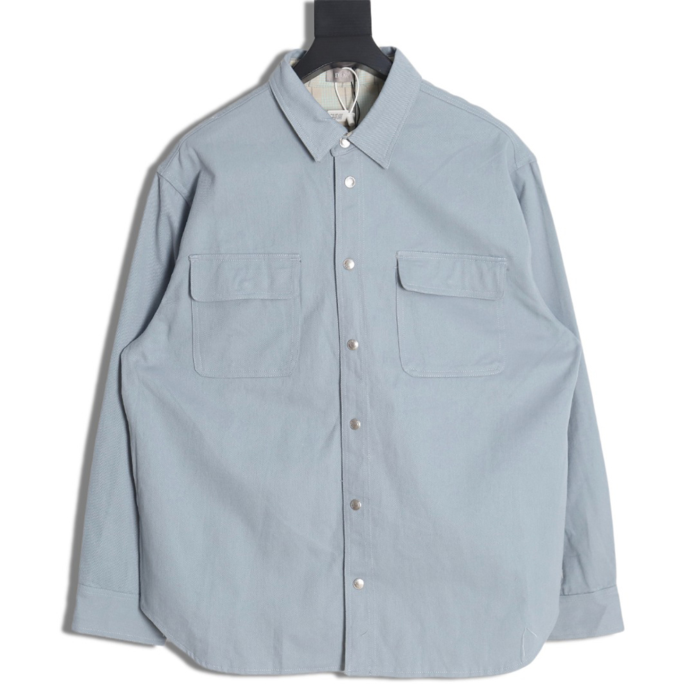 D*or blue check reversible jacket