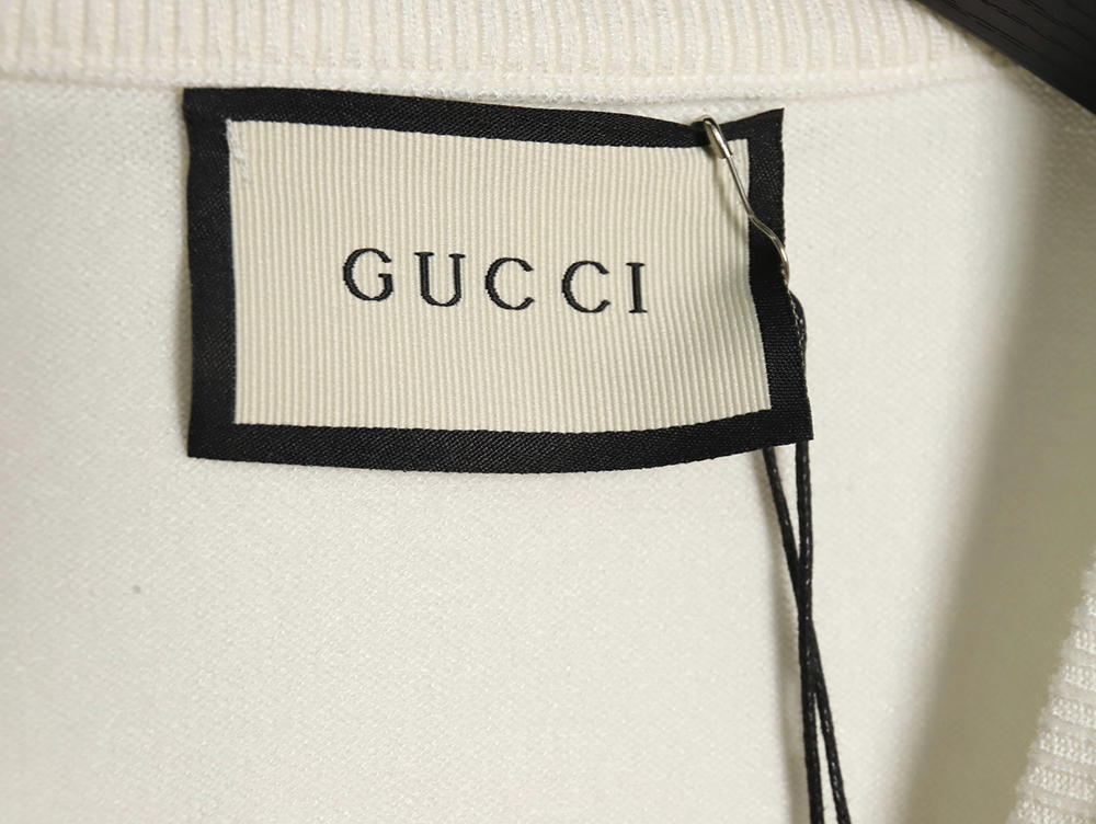 G*u*i graffiti smiley logo crewneck sweater