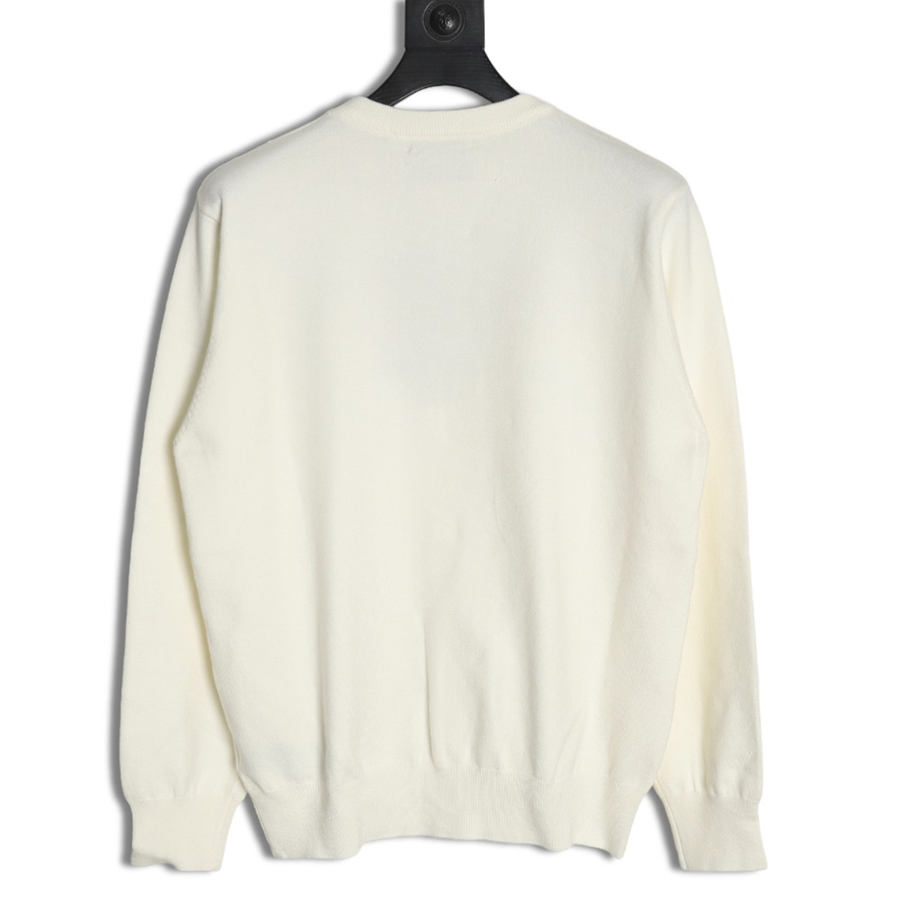 G*u*i graffiti smiley logo crewneck sweater