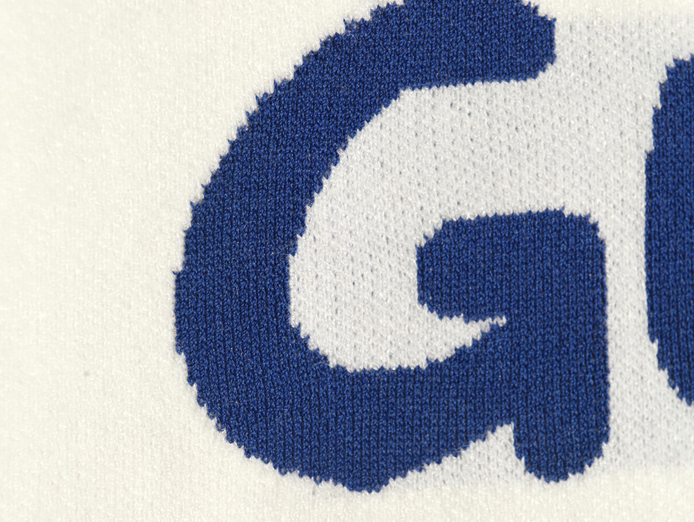 G*u*i graffiti smiley logo crewneck sweater