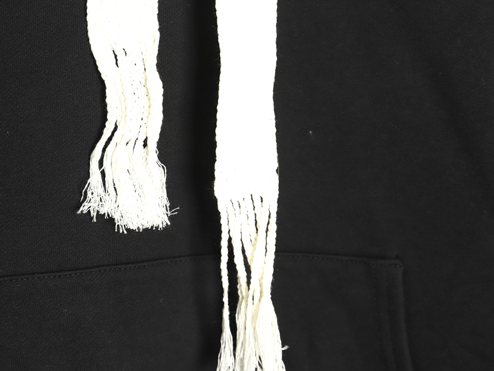 L0ew* 3d embroidered streamer hooded sweatshirt