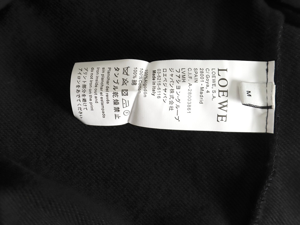 L0ew* 3d embroidered streamer hooded sweatshirt