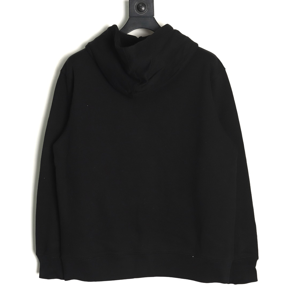 L0ew* 3d embroidered streamer hooded sweatshirt