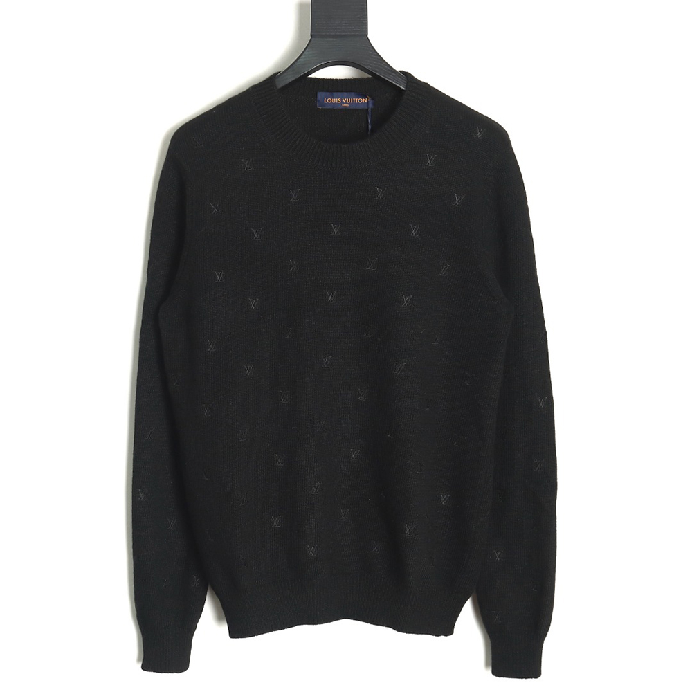 l0*is V*t0n all over embroidered sweater