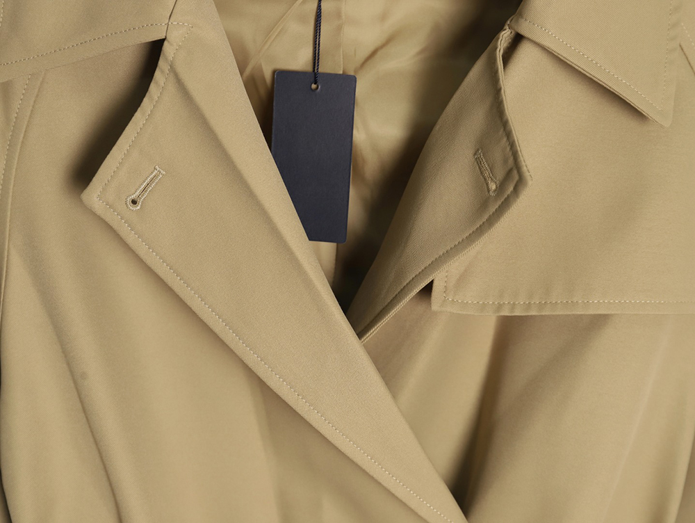 Pra*a corseted short belted trench coat