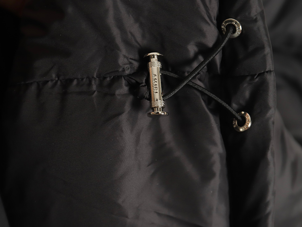 Amiri bone sleeve embroidered down jacket