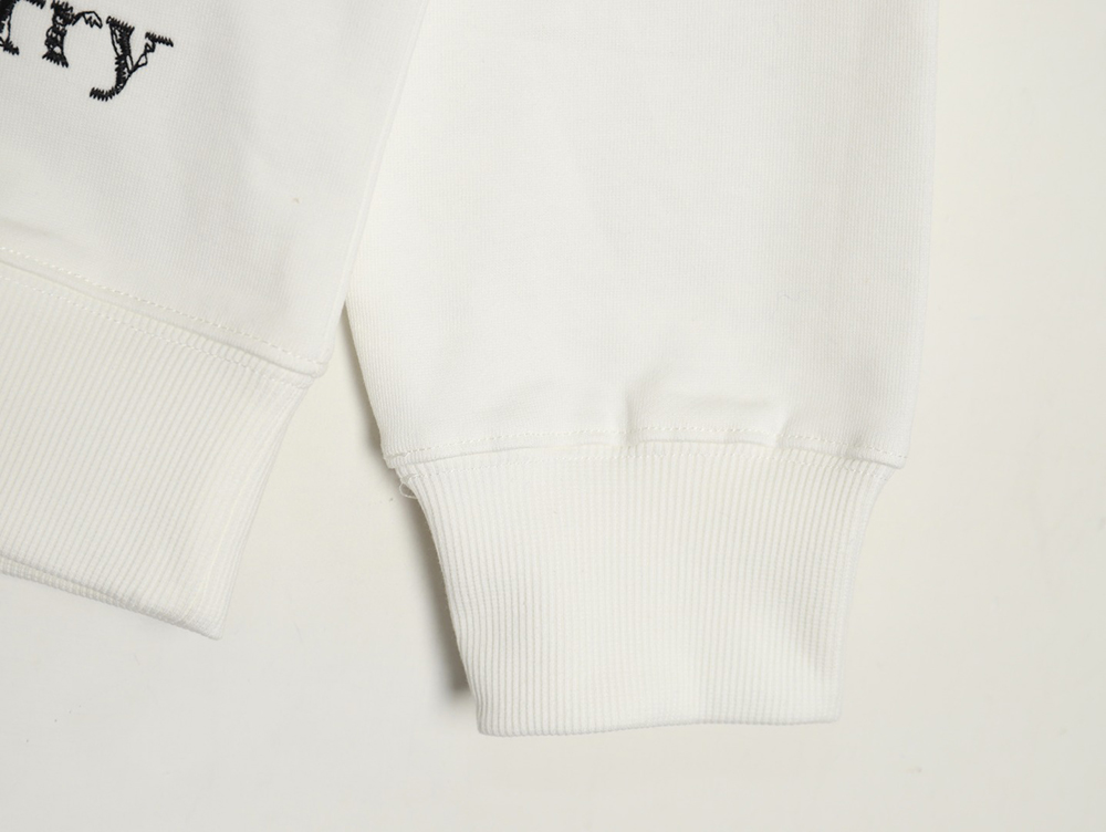 B**rry hem embroidered war horse crew neck sweatshirt