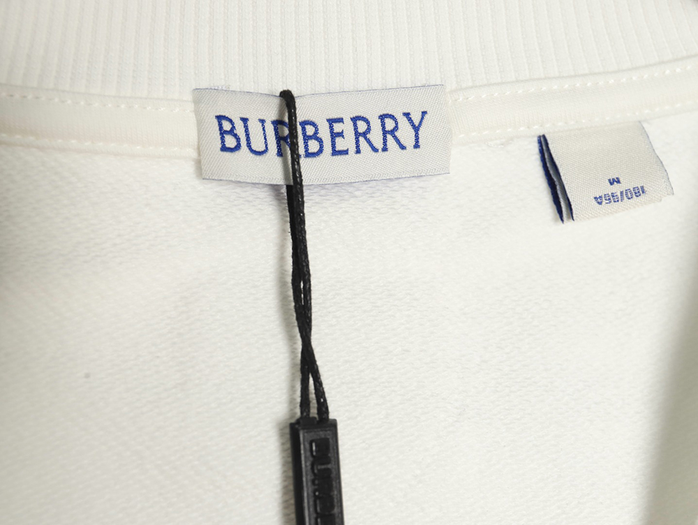 B**rry hem embroidered war horse crew neck sweatshirt