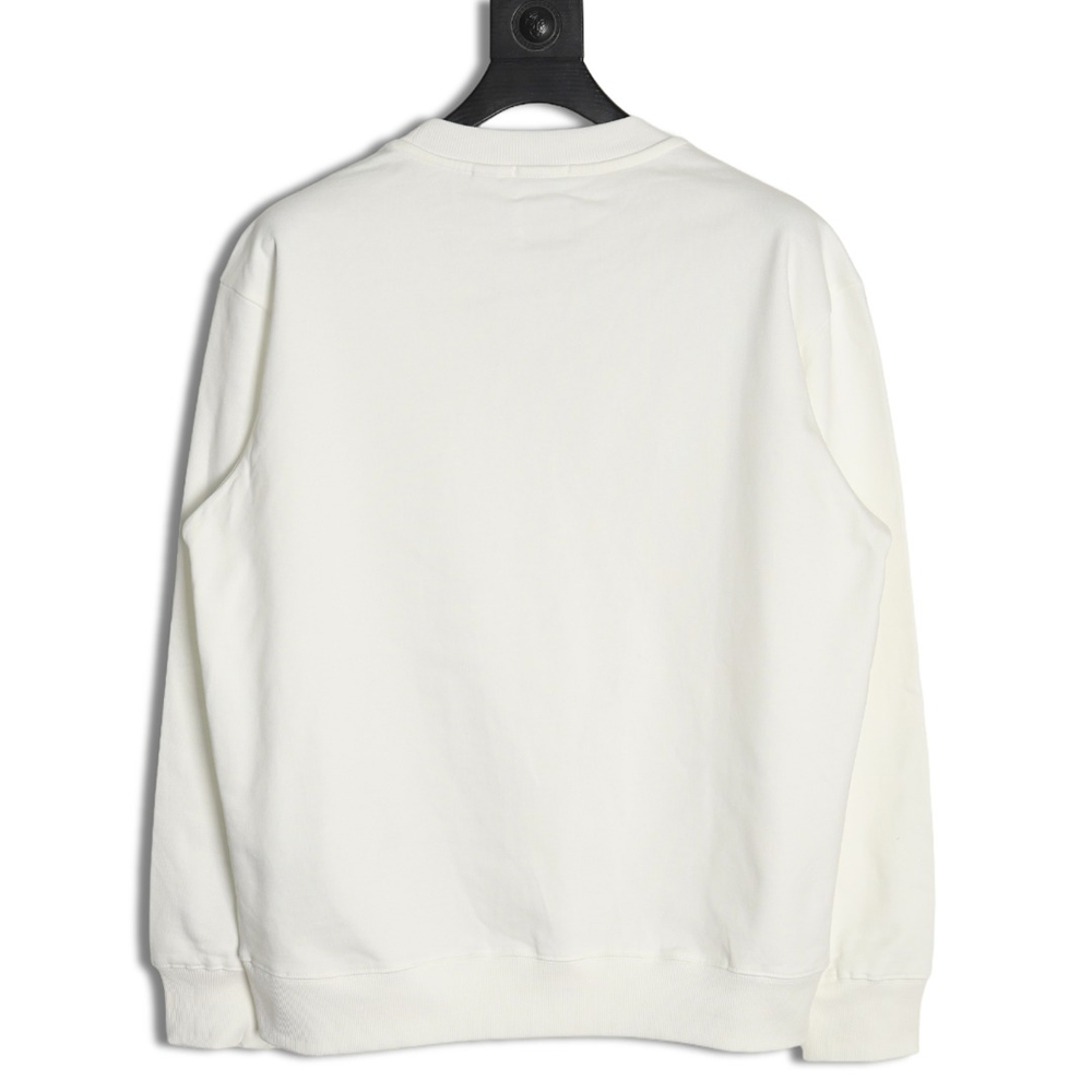 B**rry hem embroidered war horse crew neck sweatshirt