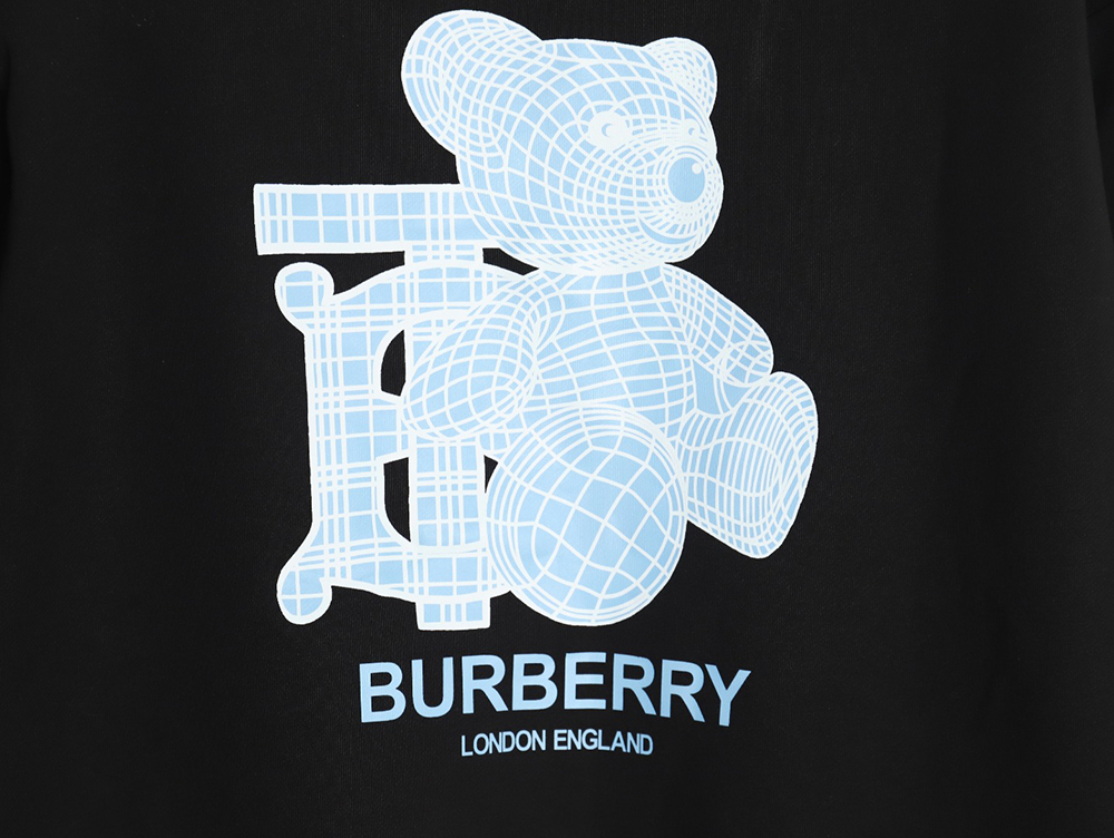 B**rry back blue bear print crew neck sweatshirt tsk1