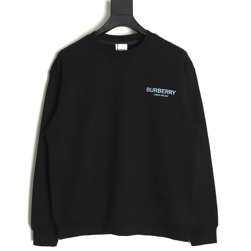 B**rry back blue bear print crew neck sweatshirt tsk1