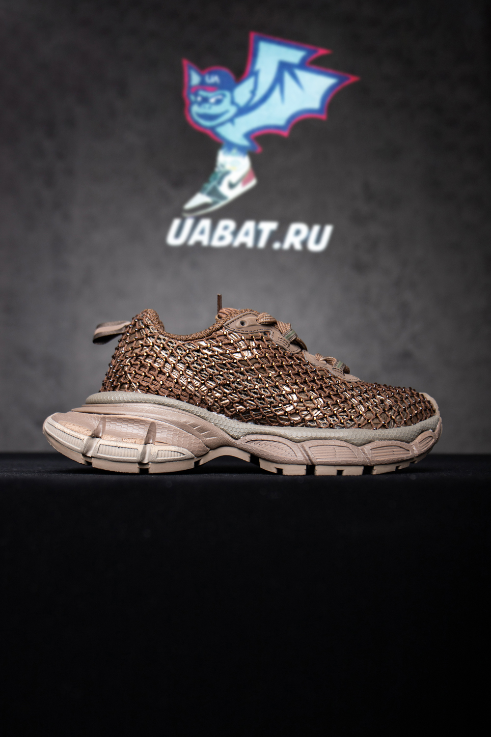 Ba*len*cia*ga rhinestone mesh 3xl sneakers