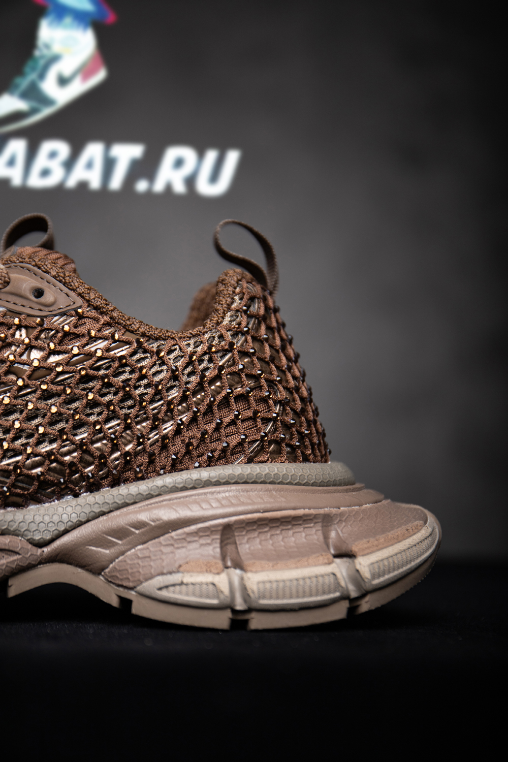 Ba*len*cia*ga rhinestone mesh 3xl sneakers