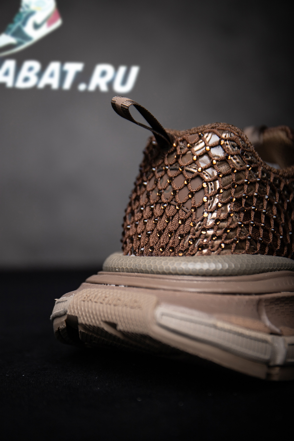 Ba*len*cia*ga rhinestone mesh 3xl sneakers