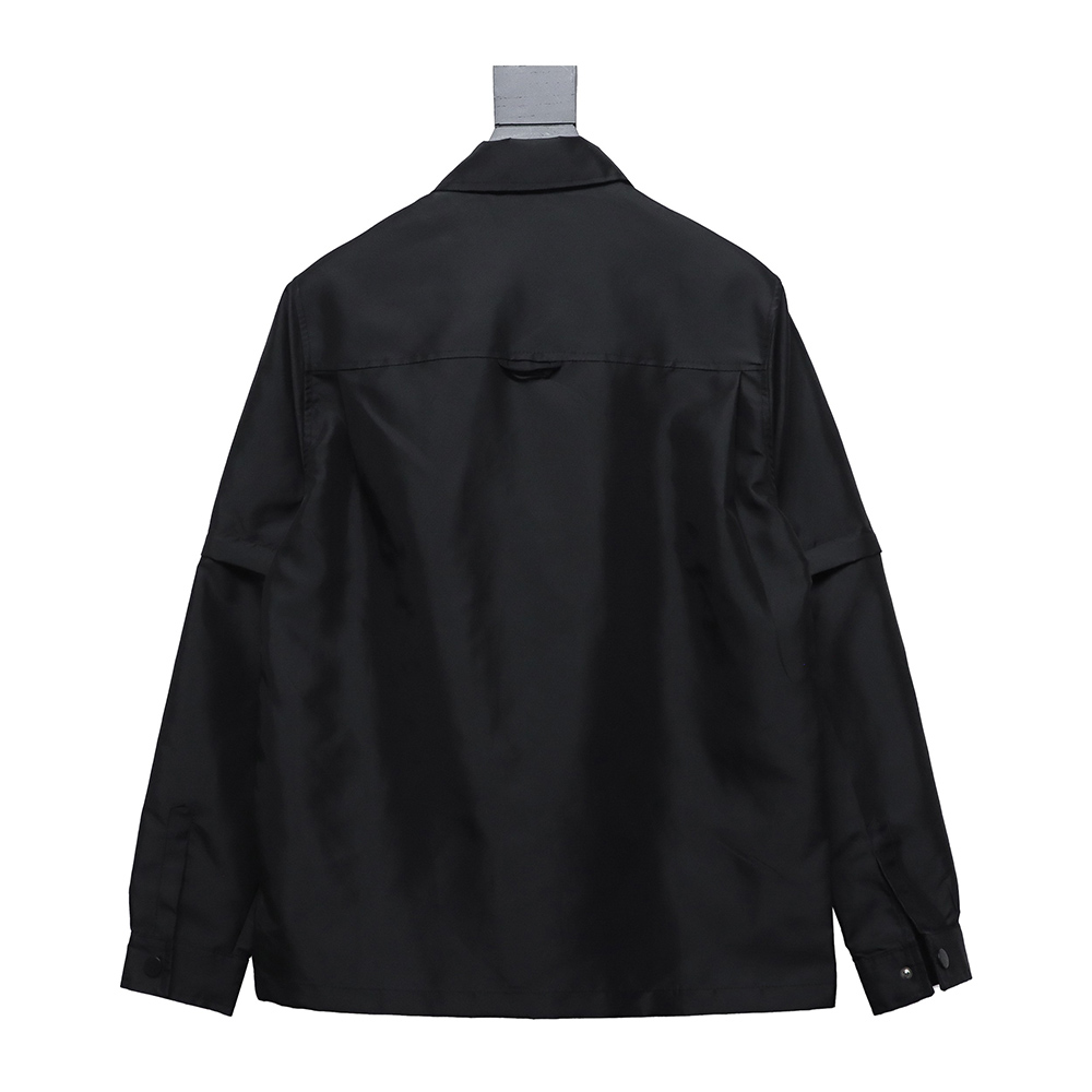Pra*a detachable nylon work jacket
