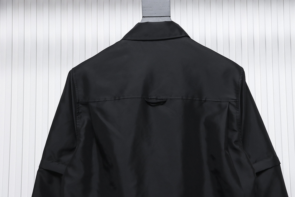 Pra*a detachable nylon work jacket