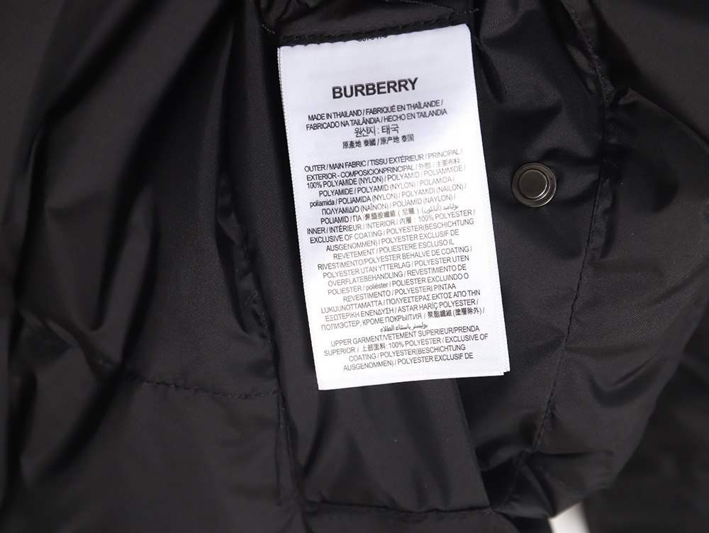 B**rry check reversible down jacket