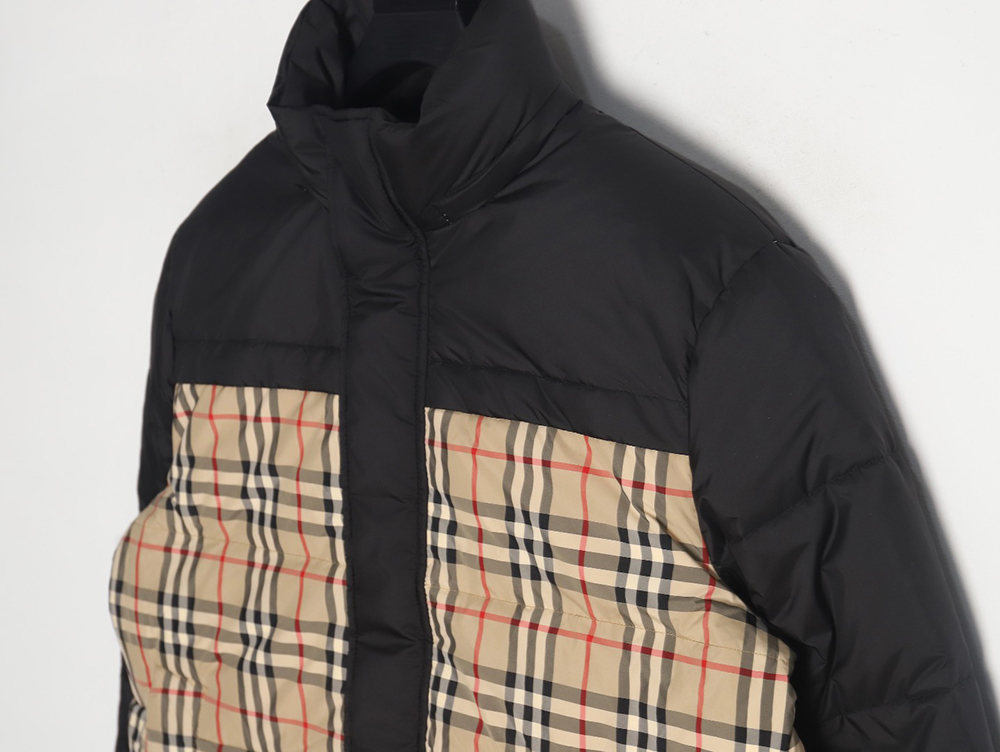 B**rry check reversible down jacket