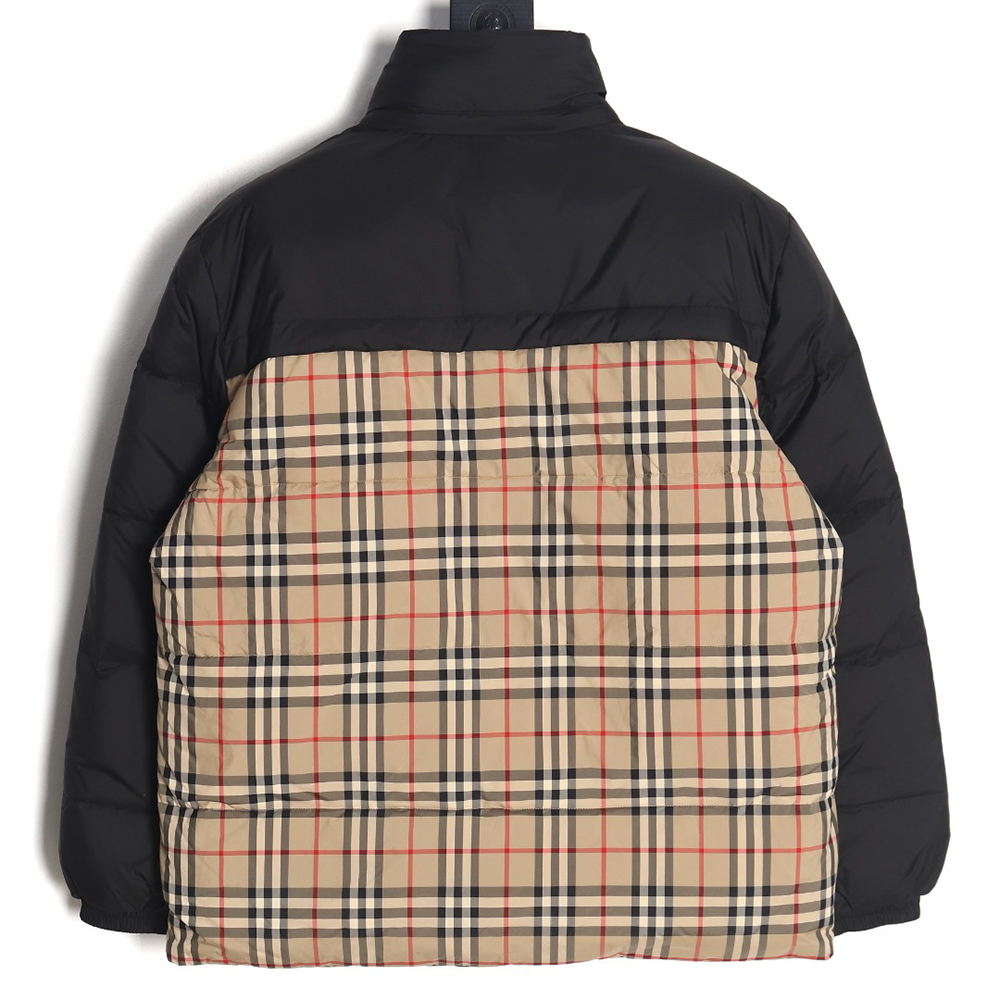 B**rry check reversible down jacket