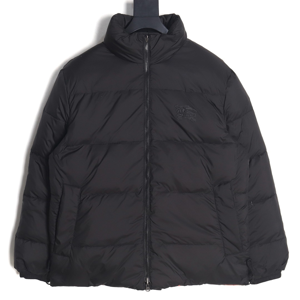 B**rry check reversible down jacket