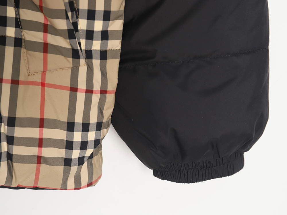 B**rry check reversible down jacket