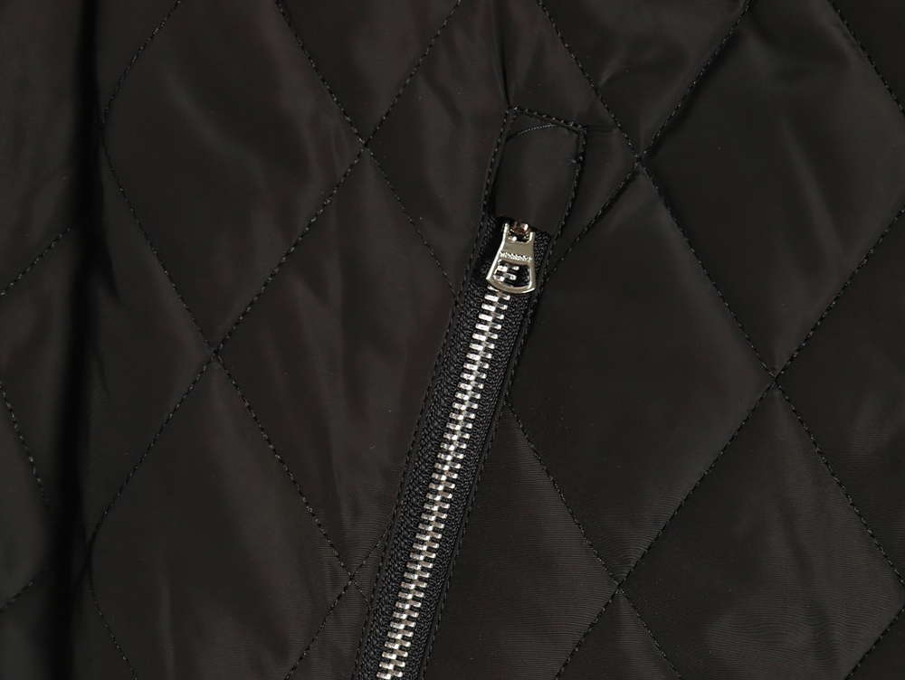 B**rry double-zip thin cotton hooded jacket