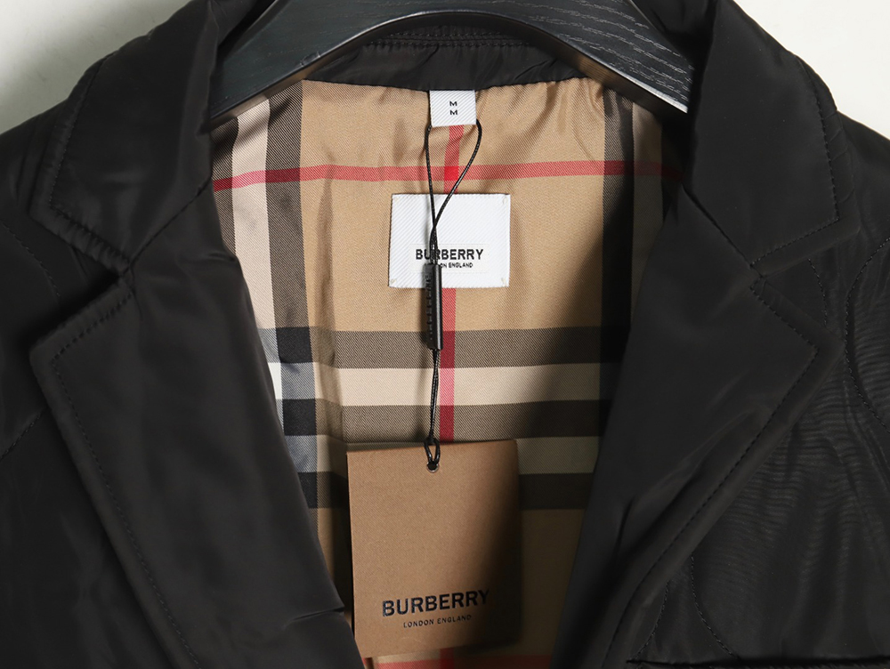 B**rry double-zip thin cotton hooded jacket