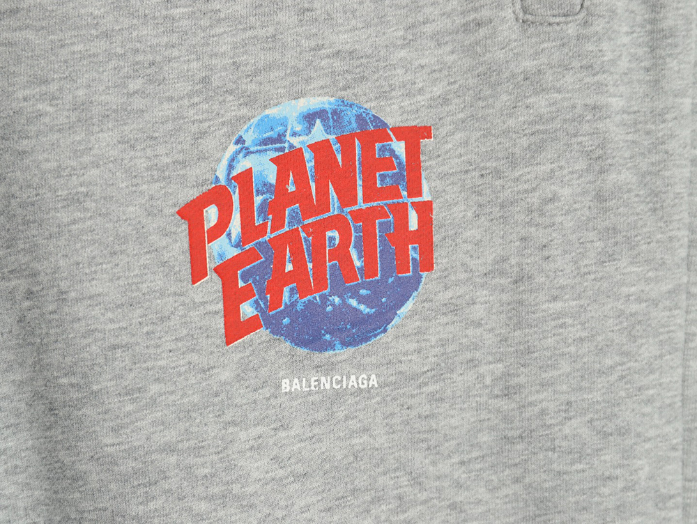 Ba*len*cia*ga earth pattern print distressed trousers