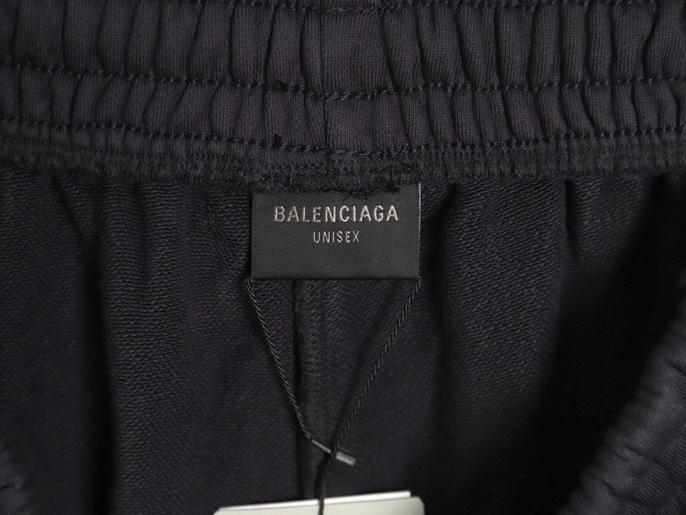 Ba*len*cia*ga earth pattern print distressed trousers tsk1