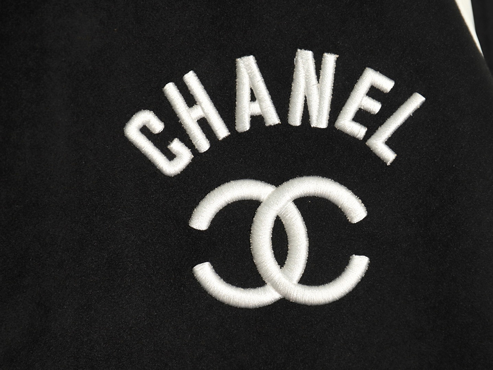 Ch*el splicing embroidery baseball jacket tsk1