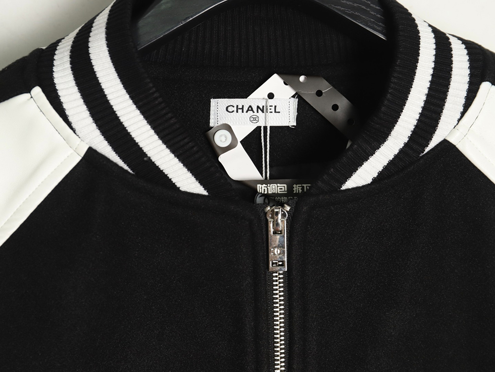 Ch*el splicing embroidery baseball jacket tsk1