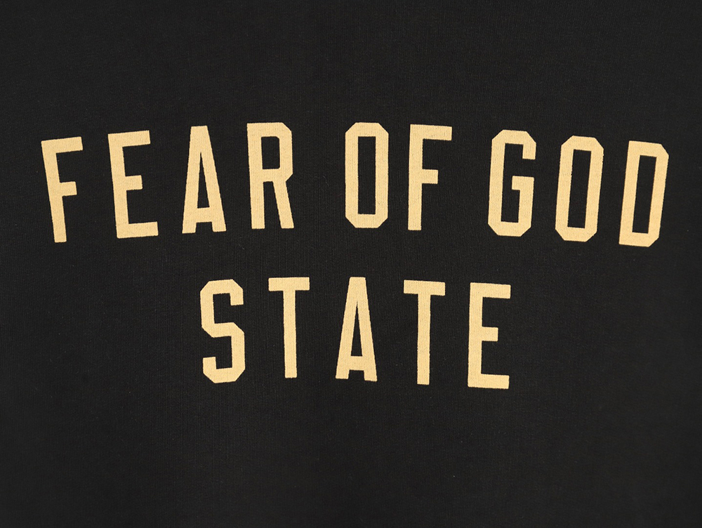 Fear of God Lettering Print Long Sleeve Hoodie TSK1