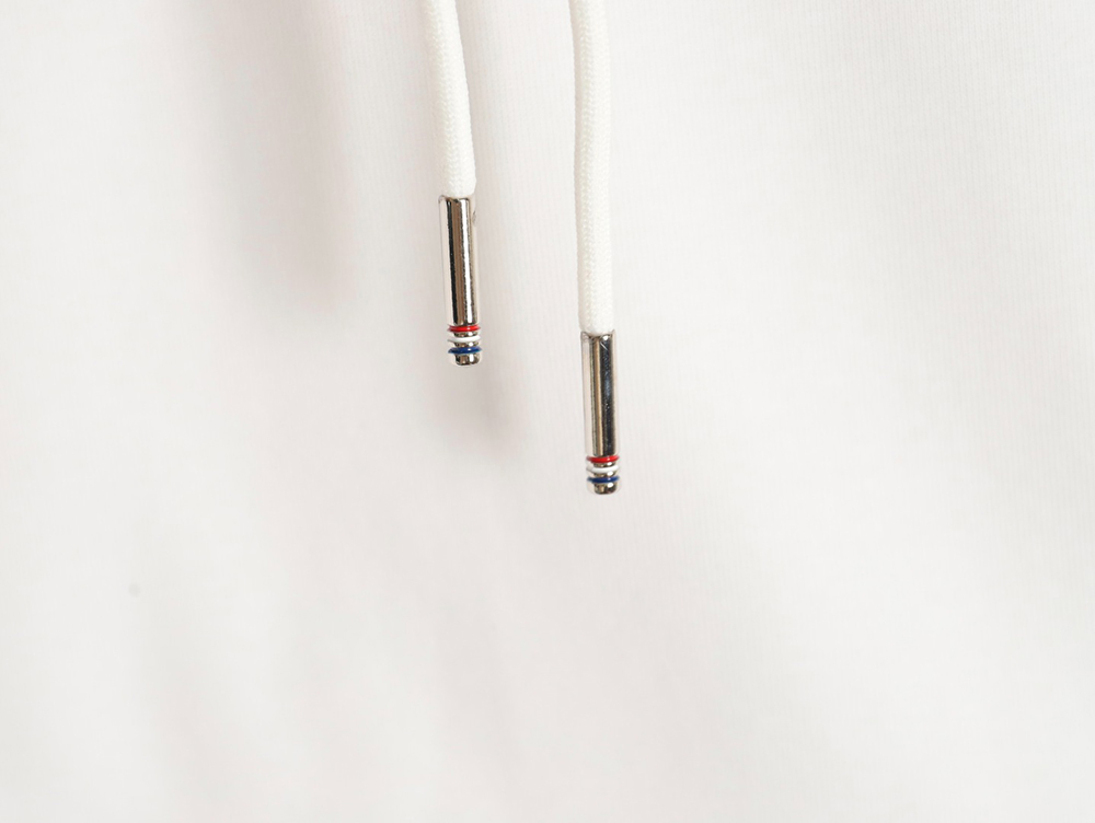 Thom Browne patchwork four-bar fleece hooded sweatshirt