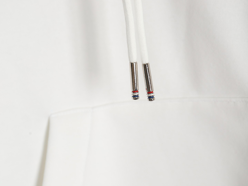 Thom Browne patchwork four-bar fleece hooded sweatshirt TSK1