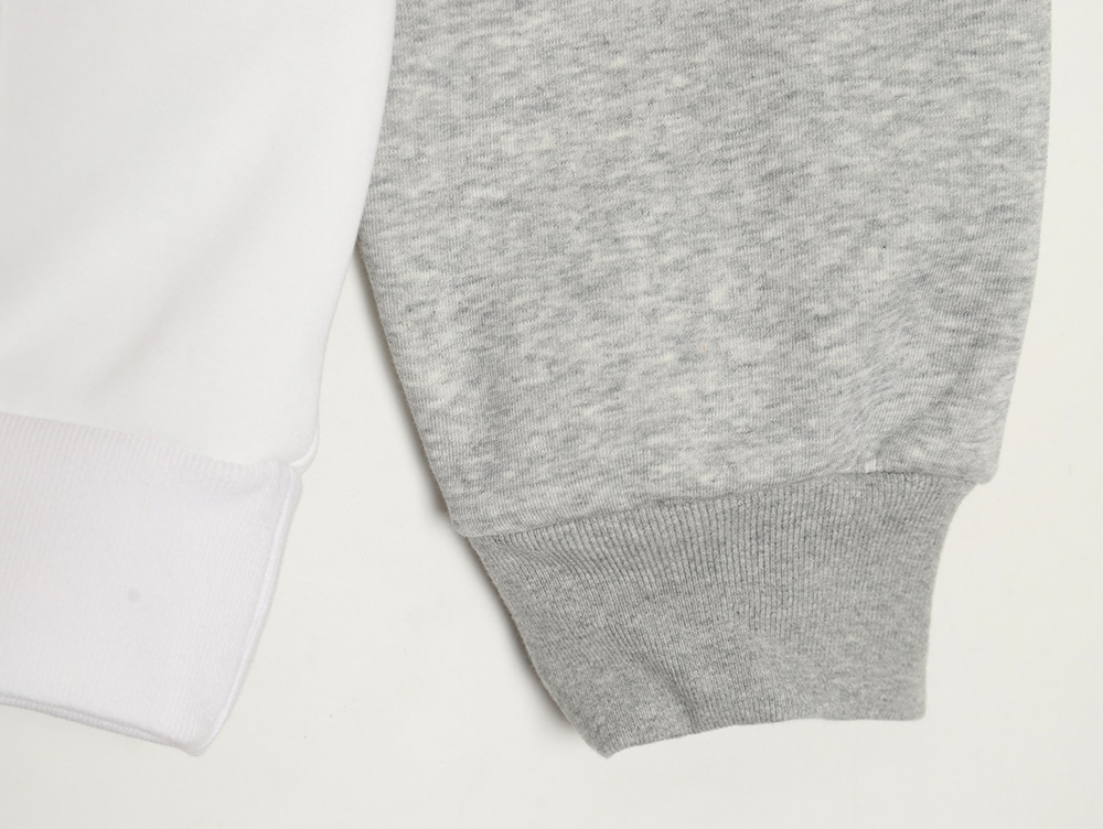 Thom Browne patchwork four-bar fleece hooded sweatshirt TSK1